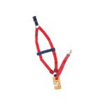 Conjunto Guia e Peitoral Vermelho com Marinho, tamanho P - Imagem 2