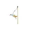 Varinha Ratinho Pena com Guizo para Gatos 40cm