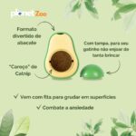 Brinquedo Avocado Abacate CatNip para Gatos Erva dos Gatos - Imagem 4