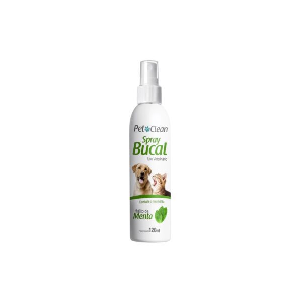 Spray Bucal Limpeza Pet Clean para Cães 120 ml Menta