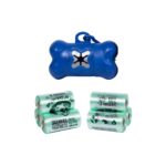 Kit Higiênico Porta Cata Caca Azul Escuro Com 4 Rolos de Saquinhos Pipicão - Imagem 4