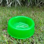 KIT Comedouro 300ml Neon Verde Brinde Bolinha Guizo - Imagem 2